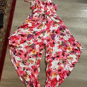 MSK Vibrant Floral Jumpsuit